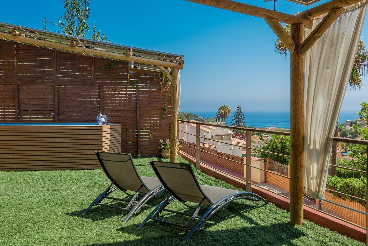 말라가 Sea View With Shared Terrace 아파트 외부 사진